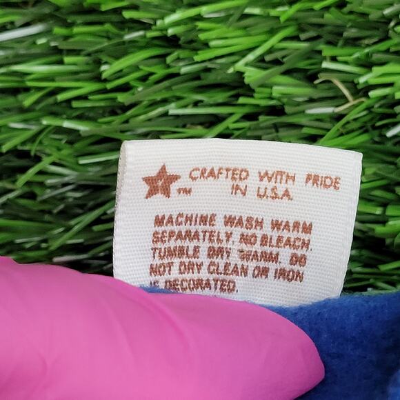 Vintage 80s San-Francisco Fleece Vest Medium 20x23 Cropped Blue - Picture 5 of 12